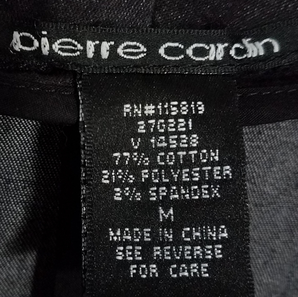 Pierre Cardin Black One Button Jacket, sz. S - Picture 4 of 6